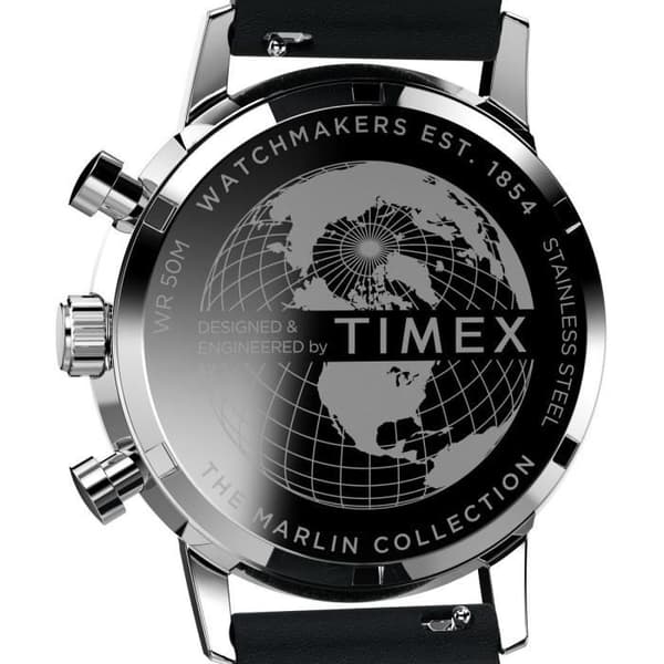 TIMEX Watch - Herr - TW2W10300 - Svart läderrem - 5 ATM vattentät