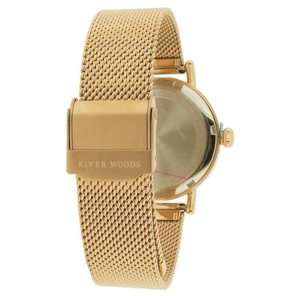 River Woods-Analog Quartz Movement Watch för kvinnor i rostfritt stål RW340029