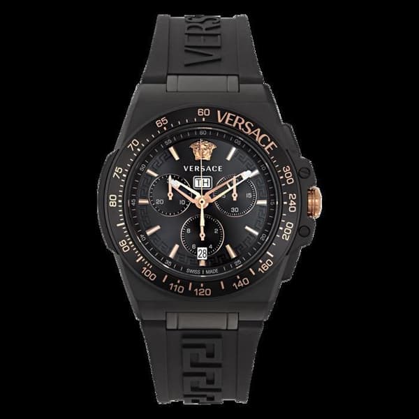 Versace herrklocka - VE7H00323 i svart silikon