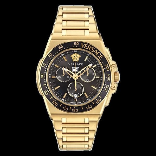Herrklocka Versace - VE7H00623 - Guld Rostfritt stål - 45mm - 5 bar