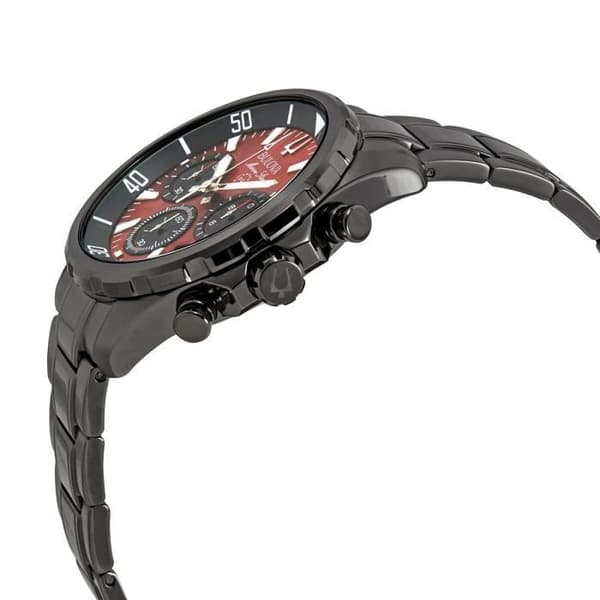 BULOVA - Herrklocka - Kvarts - Kronograf - Grått armband i rostfritt stål - 98B350
