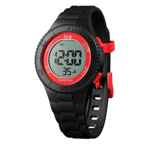 ICE-WATCH Barnklocka i svart plast - 241285 - Digital - Vattentät 5 Atm - Kvarts