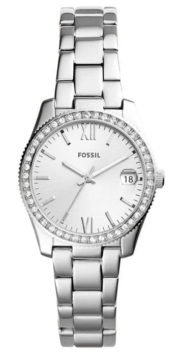 Damklocka - Fossil - ES4317 - Rostfritt stål - Läder - Kvarts 32 mm