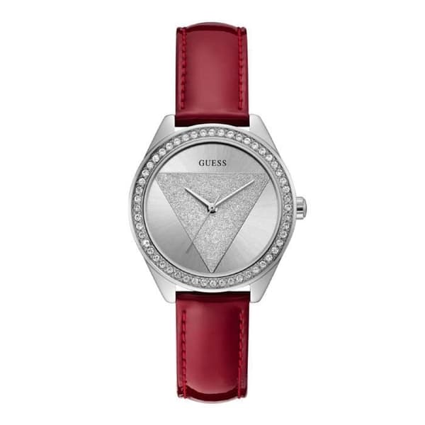 Klocka - Guess - Tri Glitz W0884L1 - Rostfritt stål - Läder - Kvarts