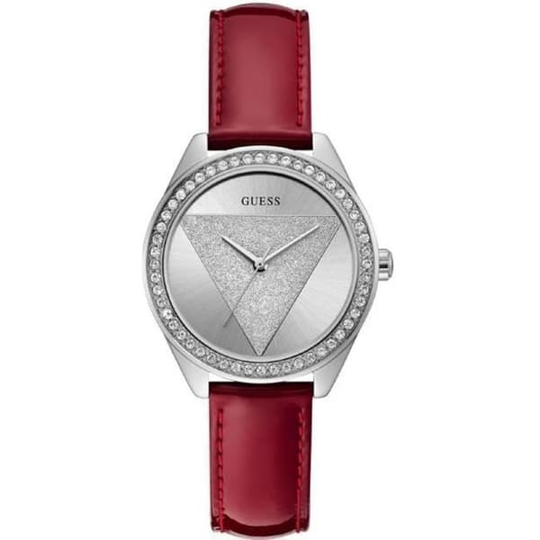Klocka - Guess - Tri Glitz W0884L1 - Rostfritt stål - Läder - Kvarts