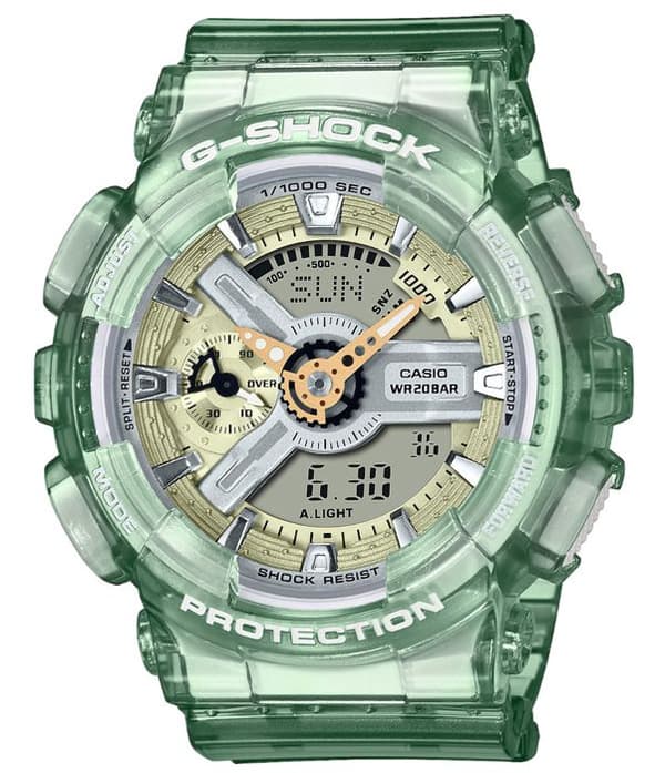 Klocka - Casio - G-Shock GMA-S110GS-3AER - Kvarts - Resin - Dubbel skärm