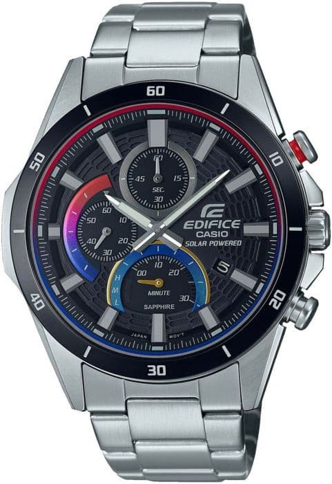 Klocka - Casio - EFS-S610HG-1AVUEF - Kvarts - Kronograf - Rostfritt stål Silver