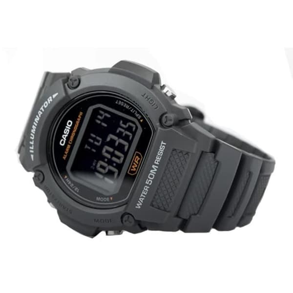 Klocka - Casio - W-219H-8BVEF - Kvarts - Digital - Svart plast