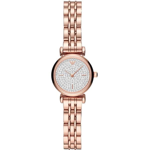 Damklocka - EMPORIO ARMANI - AR11266 - Rostfritt stål - Rose Gold - Vit Urtavla