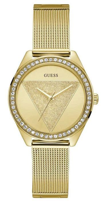 Klocka - Guess - Tri Glitz W1142L2 - Rostfritt stål - Kvarts - Guld