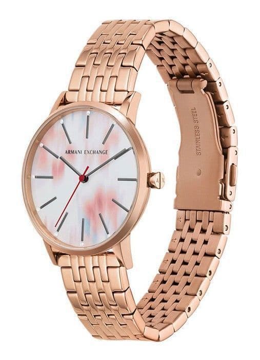 Armani Exchange Watch - Dam - AX5589 - Rostfritt stål - 36mm - Ip-rosé - Flerfärgad