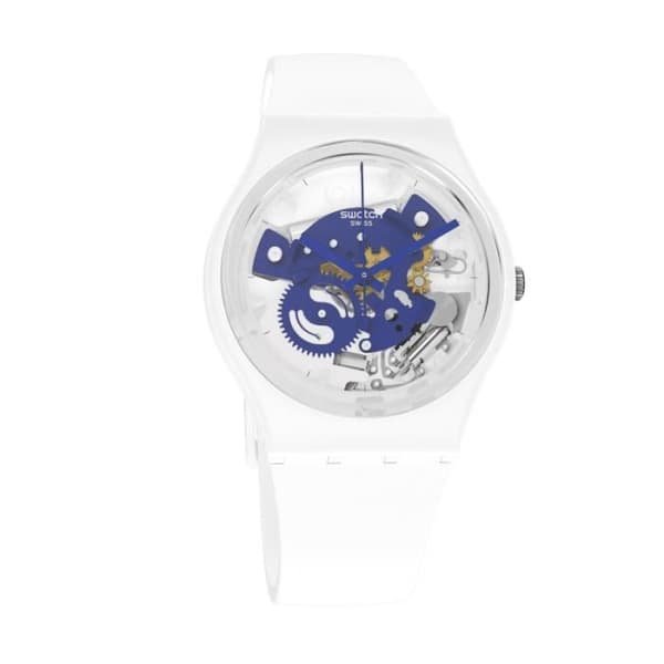 Klocka - SWATCH - TIME TO BLUE SMALL - Biokeramik 34mm - Vattentät 30 Atm - Unisex