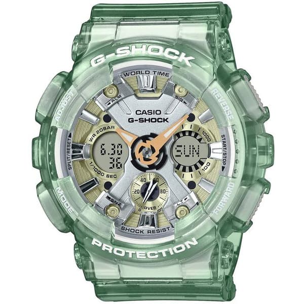 Klocka - Casio - GMA-S120GS-3AER - Kvarts - Analog - Grönt plastband