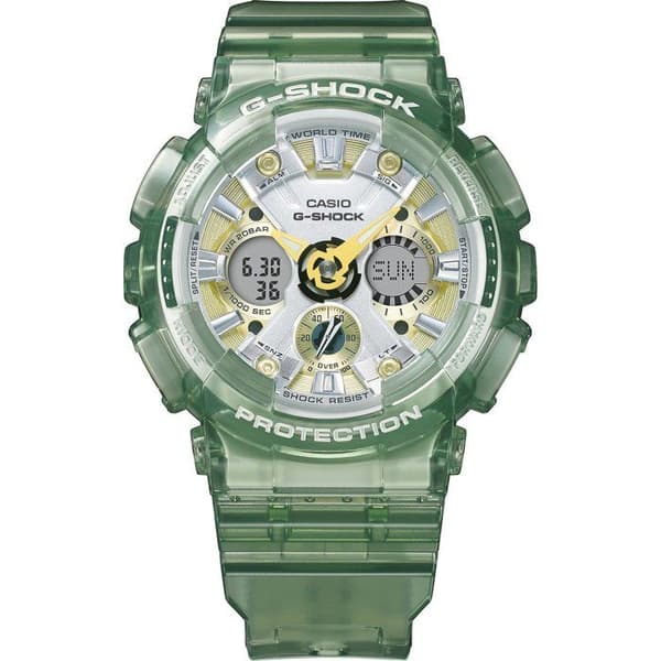 Klocka - Casio - GMA-S120GS-3AER - Kvarts - Analog - Grönt plastband