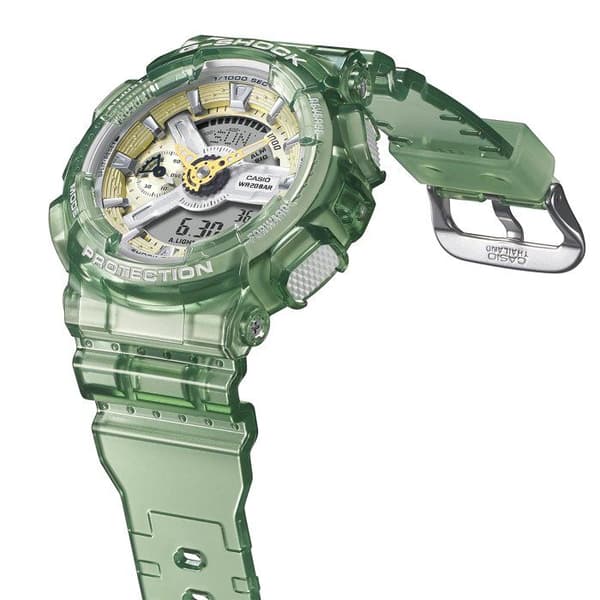 Klocka - Casio - GMA-S120GS-3AER - Kvarts - Analog - Grönt plastband