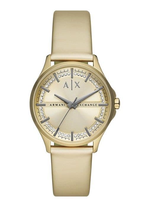 Armani Exchange Watch - Dam - AX5271 - Guldläder - 36mm - 5 bar