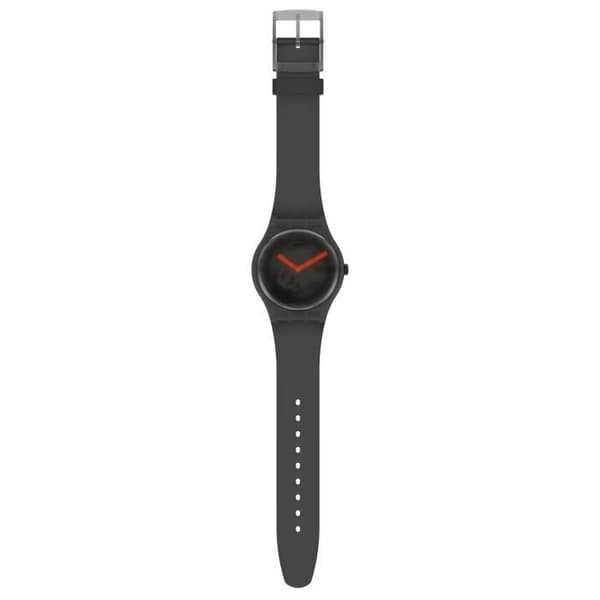 Klocka - Swatch - BLACK BLUR 41mm - Quartz - Vattentät 30m - Silikonrem