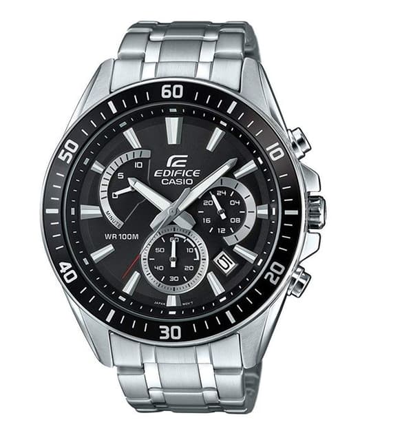 Klocka - Casio - EFR-552D-1AVUEF - Silver - Svart - Kvarts - Analog