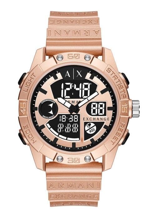 Klocka - Armani Exchange - AX2967 - Ip-rosé - 46 mm - Vattentålig 10 bar