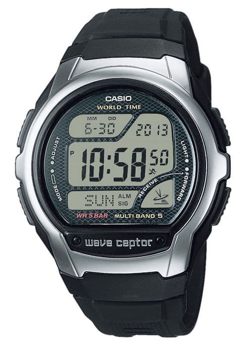CASIO Radioklocka - Multifunktionell - Svart