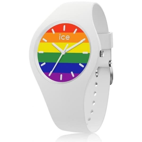 Klocka - ICE - Ändra Vit Klocka - Silikonarmband - Kvartsrörelse - Analogisk