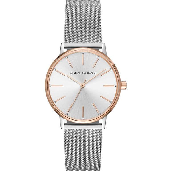 Klocka - Armani Exchange - AX5537 - Rostfritt stål - Mesharmband - Dam