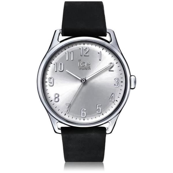 ICE-WATCH Watch - ICE time Black Silver - Herr - Läderrem - 013042 (Large)