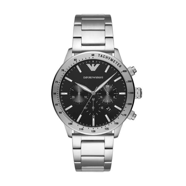 Klocka - EMPORIO ARMANI - AR11241 - Svart urtavla - Stålarmband - Kronograf