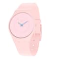 Miniatyrbild 3 av 3: Klocka - SWATCH - Caricia - Rosa silikonband - Quartz urverk - Analog display