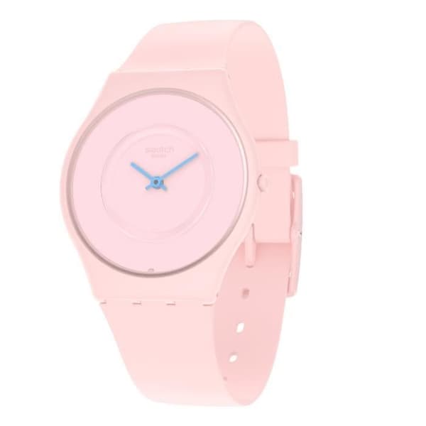 Klocka - SWATCH - Caricia - Rosa silikonband - Quartz urverk - Analog display