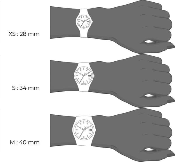 Klocka - ICE WATCH - Ice Glam Rock Kiss Medium - Röd silikonarmband - Guldboett - 40mm