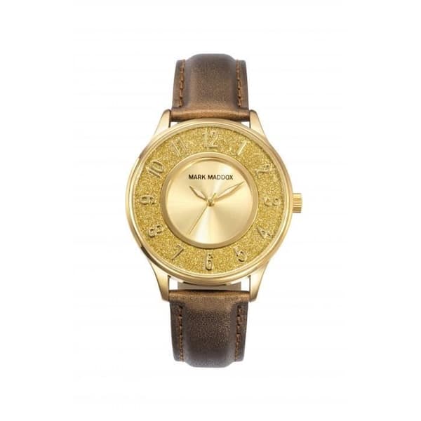 Klocka - MARK MADDOX - MC0013-25 - Kvarts - Analog - Guldläder Dam