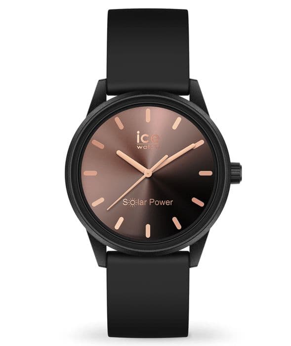 Klocka - Ice-Watch - ICE solenergi Sunset black - Solenergi - Silikonrem - Dam