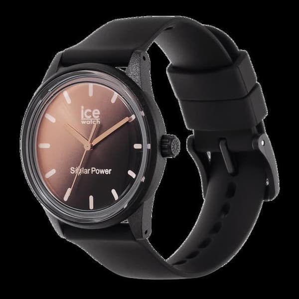 Klocka - Ice-Watch - ICE solenergi Sunset black - Solenergi - Silikonrem - Dam