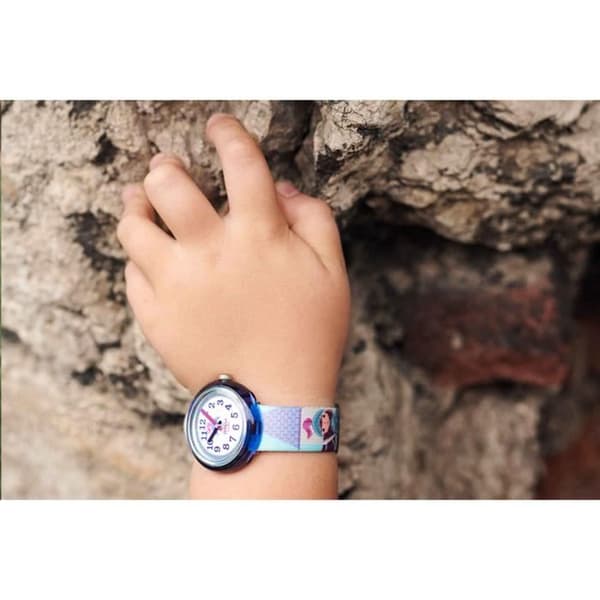 Klocka - FLIK FLAK - RIDDARSKAP - 32mm - Vattentålig 30m - Armband i återvunnen plast