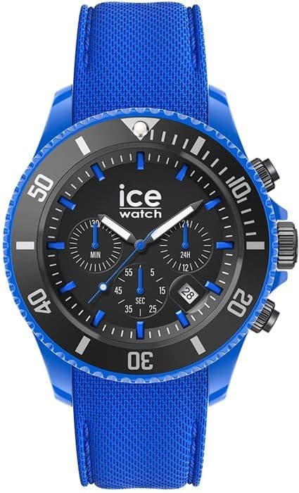 Herrklocka ICE WATCH Quartz Chronograph Silikonarmband Blå 019840