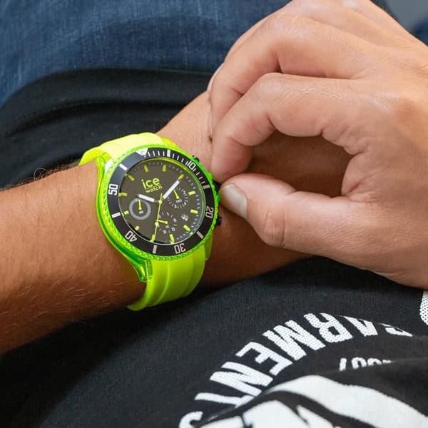 Herrklocka ICE WATCH Quartz Chronograph Gult silikonband 019843