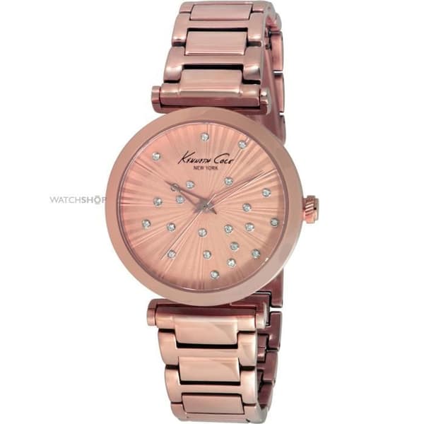 Klocka - Kenneth Cole - KC0019 - Kvarts - Alfanumerisk - Roséguld