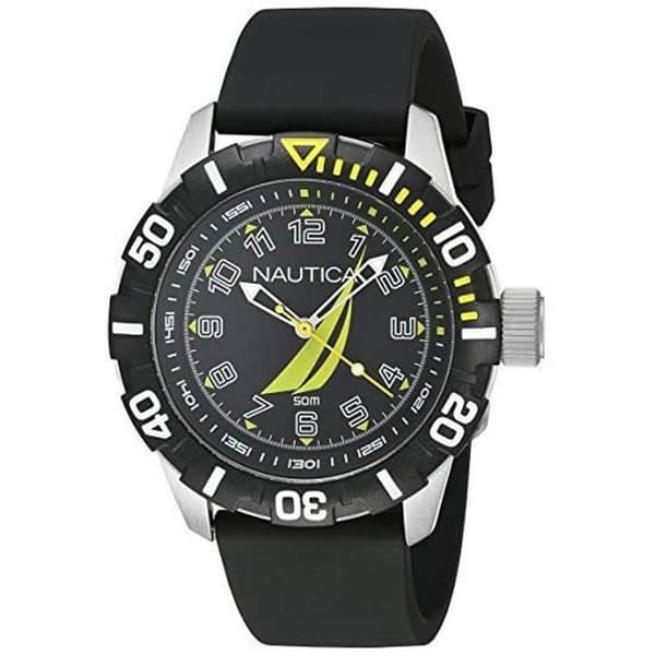 Klocka - Nautica - NAI08513G - Kvarts - Analog - Svart harts