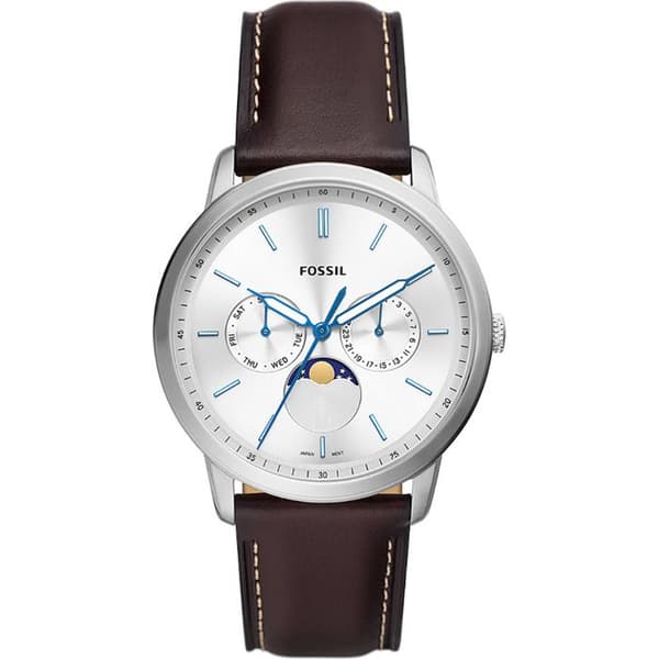 Fossil Quartz Multi-Dial Herrklocka Brunt läderarmband FS5905