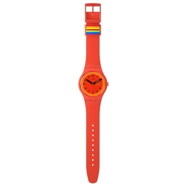 Klocka - SWATCH - PROUDLY RED - 41mm - Quartz - Organic Armband