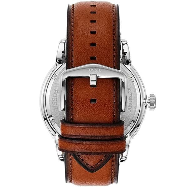 Automatisk klocka - Fossil - Townsman - 48mm - Brunt läder - Herr