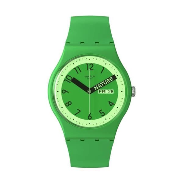 Klocka - SWATCH - PROUDLY GREEN - 41mm - Organic Armband - Analog Display