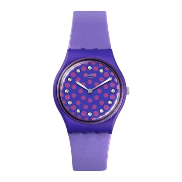 Klocka - SWATCH - PERFECT PLUM - 34mm - Silikon - Vattentålighet 3 ATM