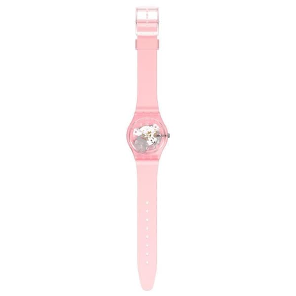 Klocka - Swatch - SKYDAWN - 41mm - Silikon Rosa - Vattentålighet 30 Atm