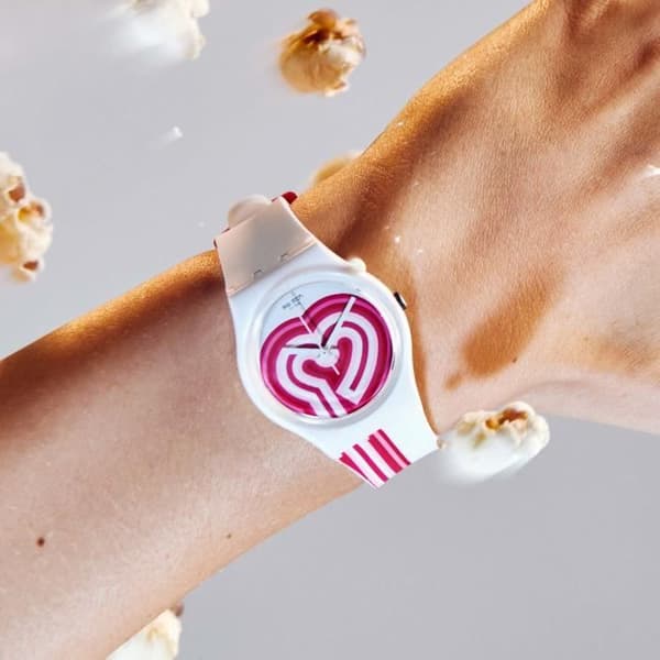 Swatch klocka BEATPINK 34mm Originals Gent GW214