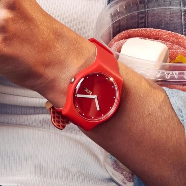 Swatch P(E/A)NSE-MOI Originals New Gent Watch 41mm - Quartz - Red - Resin - Unisex