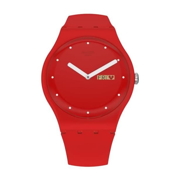 Swatch P(E/A)NSE-MOI Originals New Gent Watch 41mm - Quartz - Red - Resin - Unisex
