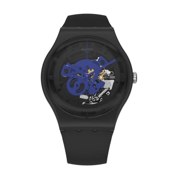 Klocka - SWATCH - TIME TO BLUE BIG - Biokeramik 41mm - Vattentät 30 Atm - Unisex