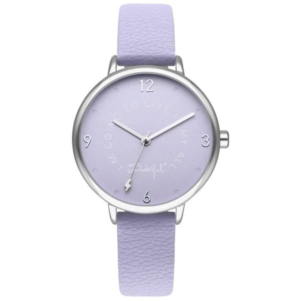 Klocka - MR WONDERFUL - DRÖM FÖR EVIGT WR50301 - Kvarts - Analog - Lila/Silver